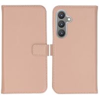 Selencia Echt Lederen Bookcase Samsung Galaxy S24 Plus - Dusty Pink