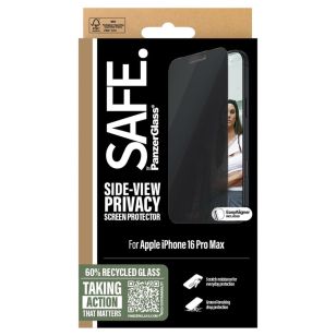 PanzerGlass SAFE Privacy Screenprotector Ultra Wide Fit met applicator iPhone 16 Pro Max