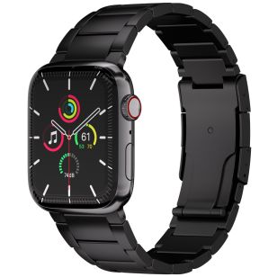 Accezz Mat Titanium bandje voor de Apple Watch Series 1-9 / SE - 38/40/41 mm - Zwart