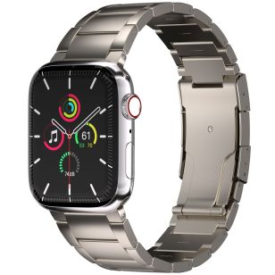 Accezz Mat Titanium bandje voor de Apple Watch Series 1-9 / SE - 38/40/41 mm - Titanium