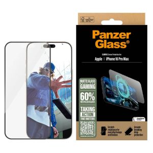 PanzerGlass EyeCare Screenprotector Ultra Wide Fit met applicator iPhone 16 Pro Max