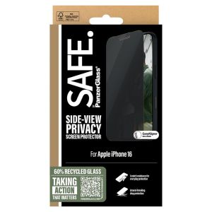 PanzerGlass SAFE Privacy Screenprotector Ultra Wide Fit met applicator iPhone 16