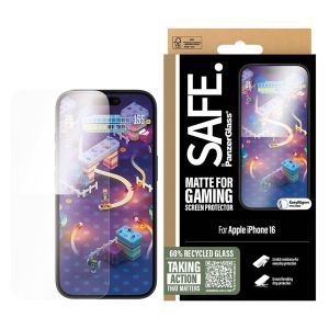 PanzerGlass SAFE Gaming Screenprotector Ultra Wide Fit met applicator iPhone 16