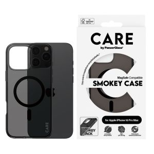 PanzerGlass CARE Smokey Urban Combat Case MagSafe iPhone 16 Pro Max - Zwart