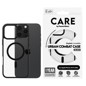 PanzerGlass CARE Urban Combat Case MagSafe iPhone 16 Pro Max - Zwart