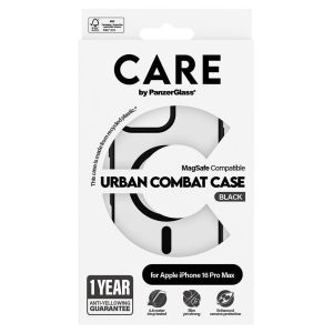 PanzerGlass CARE Urban Combat Case MagSafe iPhone 16 Pro Max - Zwart