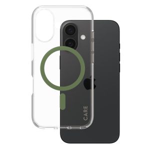 PanzerGlass CARE Urban Combat Case MagSafe iPhone 16 - Transparant / Groen