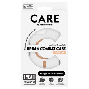 PanzerGlass CARE Urban Combat Case MagSafe iPhone 16 Pro Max - Transparant / Peach