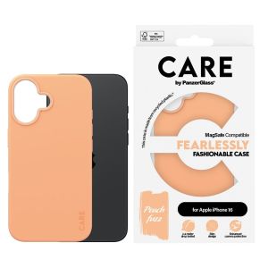 PanzerGlass CARE Fashion Backcover MagSafe iPhone 16 - Peachy