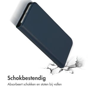 Accezz Premium Leather Slim Bookcase iPhone 14 - Donkerblauw