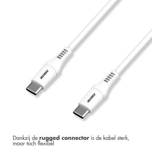 Accezz USB-C naar USB-C kabel - 1 meter - Wit