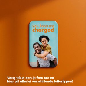 Ontwerp je eigen 10.000 mAh powerbank met geïntegreerde kabels - Wit