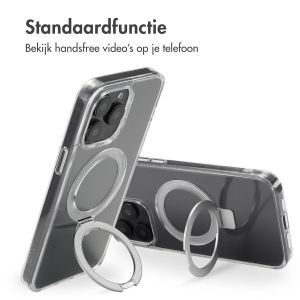 Accezz Ring Stand Backcover met MagSafe iPhone 15 Pro Max - Transparant