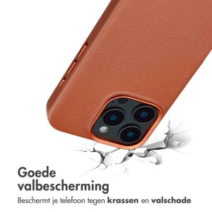 Accezz MagSafe Leather Backcover iPhone 16 Pro Max - Sienna Brown