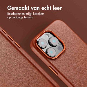 Accezz MagSafe Leather Backcover iPhone 16 Pro Max - Sienna Brown