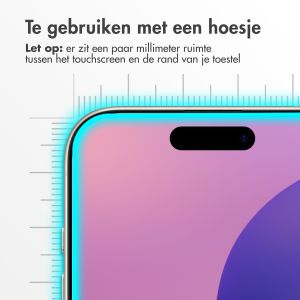 Accezz Gehard Glas Screenprotector iPhone 16 Pro Max