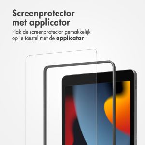 Accezz Glass screenprotector + Applicator iPad 9 (2021) 10.2 inch / iPad 8 (2020) 10.2 inch / iPad 7 (2019) 10.2 inch