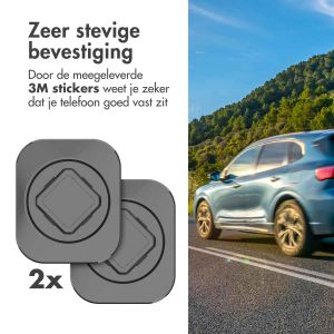 Accezz EasyLock telefoonhouder auto - inclusief hoesje iPhone 15 Pro - Ventilatierooster - 360 graden draaibaar - Zwart