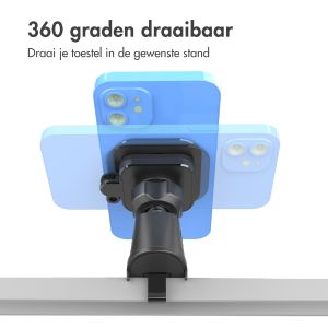 Accezz EasyLock telefoonhouder auto - inclusief hoesje iPhone 15 - Ventilatierooster - 360 graden draaibaar - Zwart