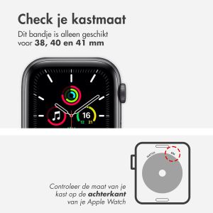 Accezz Mat Titanium bandje voor de Apple Watch Series 1-9 / SE - 38/40/41 mm / Series 10 - 42 mm - Titanium