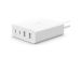 Belkin Boost↑Charge™ GaN Pro Adapter 4 poorts - USB -A (2x) en USB-C (2x) - 108W - Wit