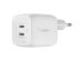 Belkin Boost↑Charge™ GaN Pro Adapter 2 poorts - USB-C - 45W - Wit