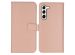 Selencia Echt Lederen Bookcase Samsung Galaxy S23 - Dusty Pink