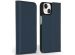 Accezz Premium Leather Slim Bookcase iPhone 14 - Donkerblauw