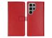 Selencia Echt Lederen Bookcase Samsung Galaxy S24 Ultra - Rood