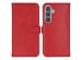 Selencia Echt Lederen Bookcase Samsung Galaxy S24 Plus - Rood