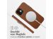 Accezz MagSafe Leather Backcover iPhone 12 (Pro) - Sienna Brown