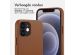 Accezz MagSafe Leather Backcover iPhone 12 (Pro) - Sienna Brown