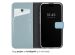 Selencia Echt Lederen Bookcase iPhone 16 - Air Blue