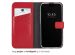 Selencia Echt Lederen Bookcase iPhone 16 - Rood