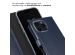 Selencia Echt Lederen Bookcase iPhone 16 Pro Max - Blauw