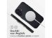 Accezz MagSafe Leather Backcover iPhone 16 - Onyx Black