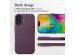 Accezz MagSafe Leather Backcover iPhone 16 - Heath Purple