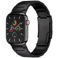 Accezz Mat Titanium bandje voor de Apple Watch Series 1-9 / SE - 38/40/41 mm / Series 10 - 42 mm - Zwart