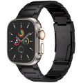 Accezz Mat Titanium bandje voor de Apple Watch Series 1-10 / SE / Ultra (2) - 42/44/45/46/49 mm - Zwart