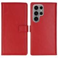 Selencia Echt Lederen Bookcase Samsung Galaxy S24 Ultra - Rood